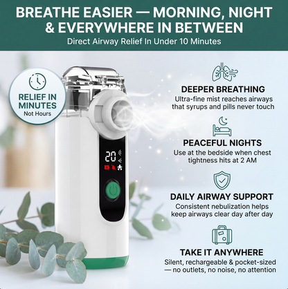 Clear Your Airways Within 2-4 Weeks With Bloomly™ Portable Lung Nebulizer