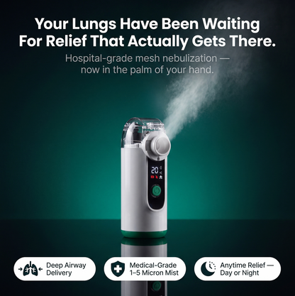 Clear Your Airways Within 2-4 Weeks With Bloomly™ Portable Lung Nebulizer