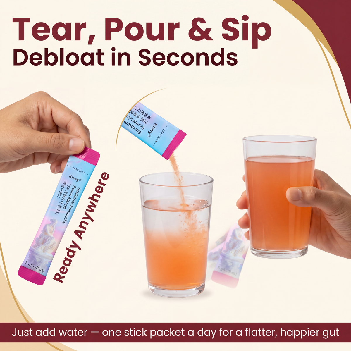 Korean Probiotic Debloat Kombucha